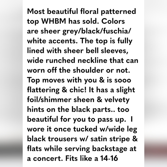 White House Black Market Pink Relaxed Smocked Blouse - Picture 9 of 12